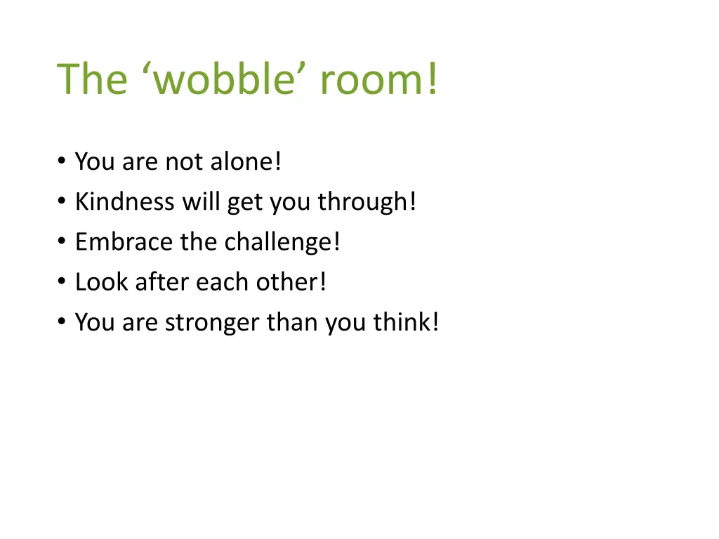 the wobble room