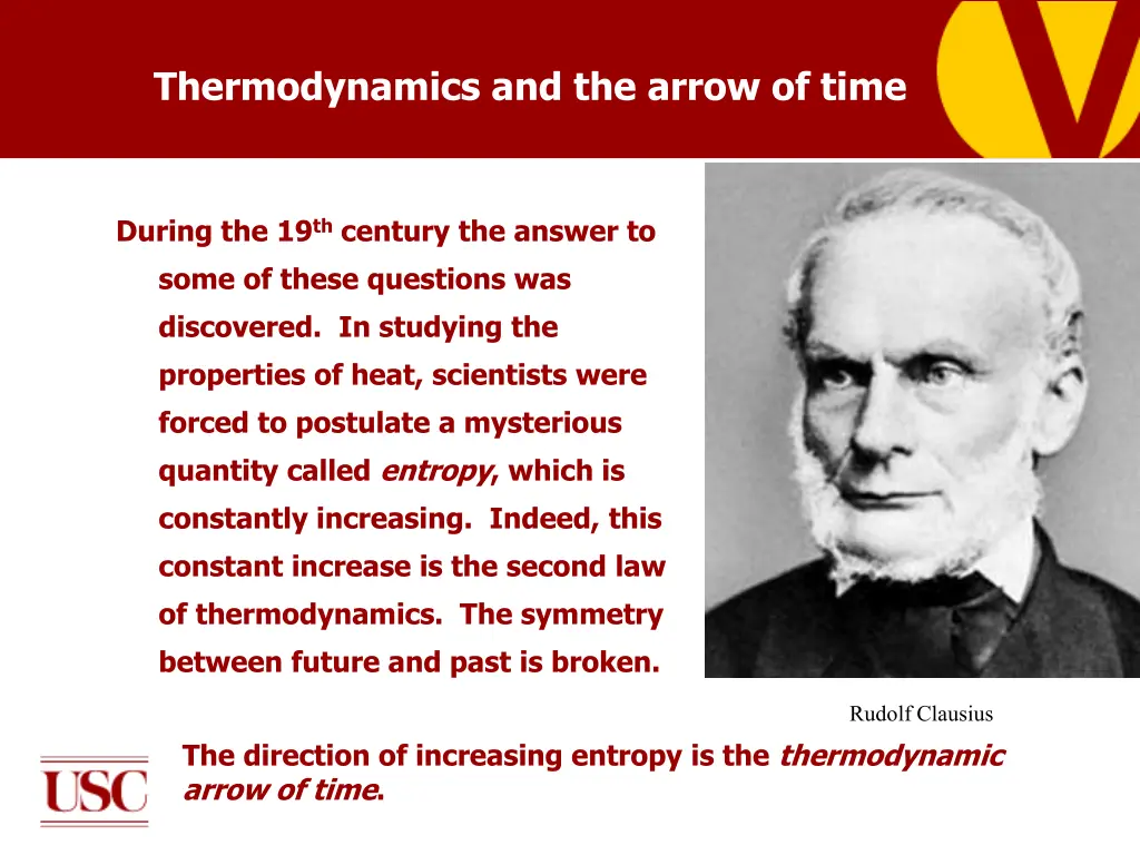 thermodynamics and the arrow of time