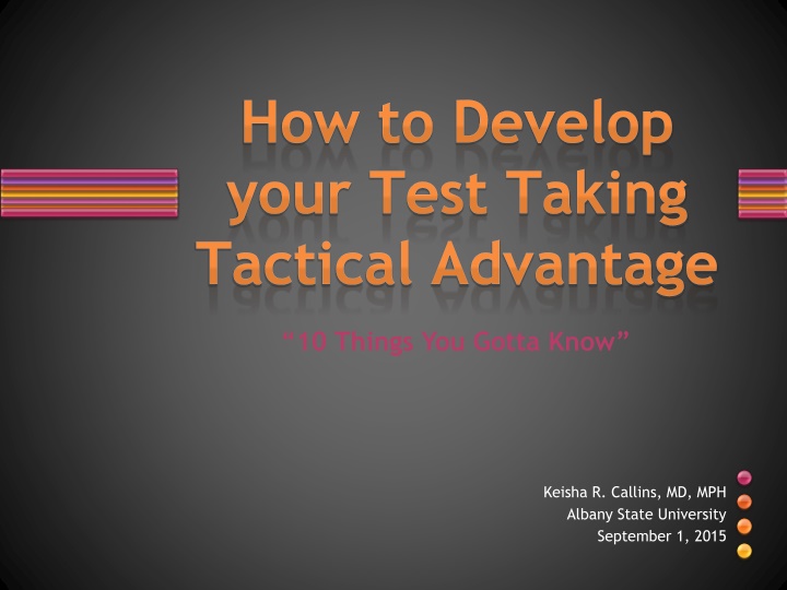 how to develop your test taking tactical advantage