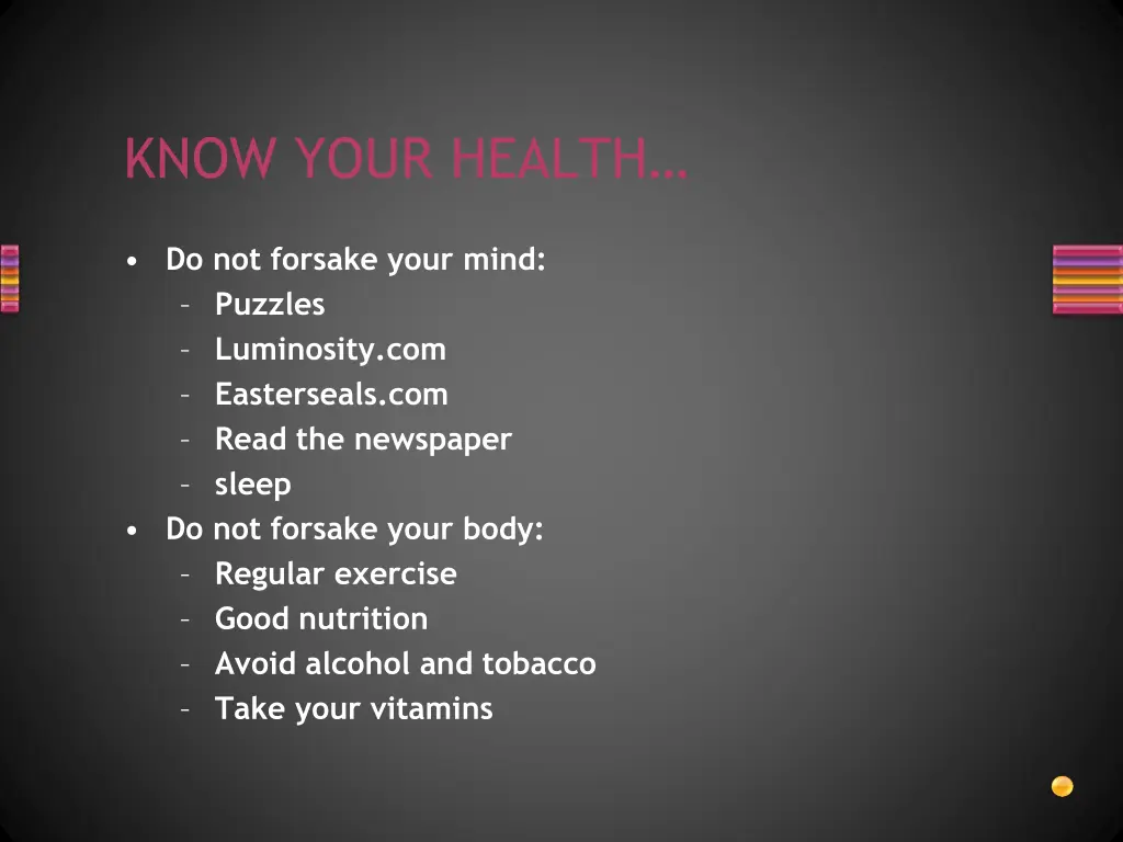 know your health