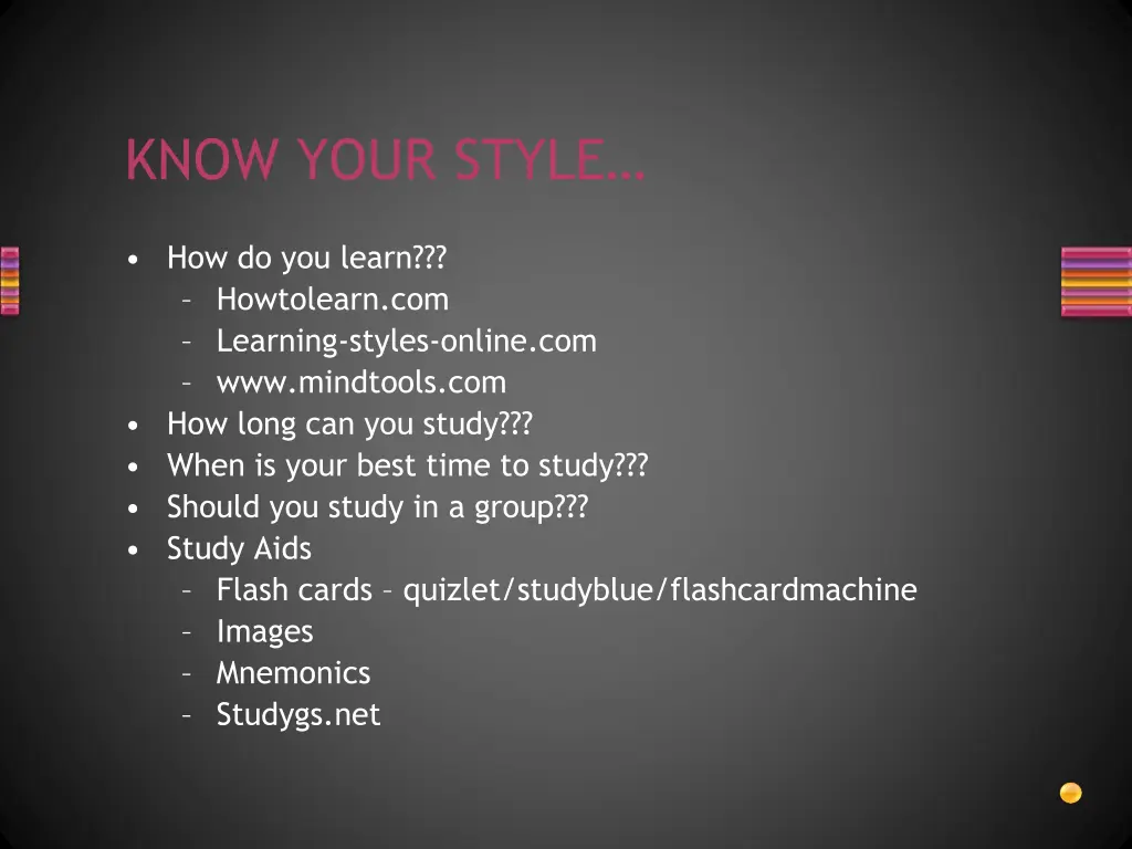 know your style