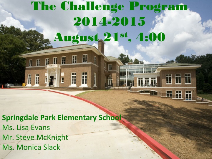 the challenge program 2014 2015 august 21 st 4 00