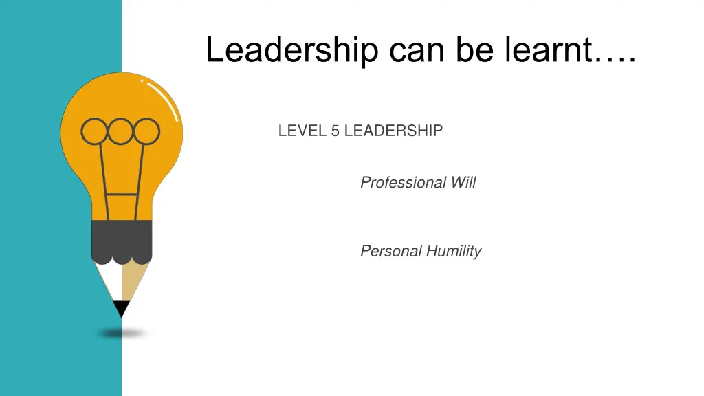 leadership can be learnt