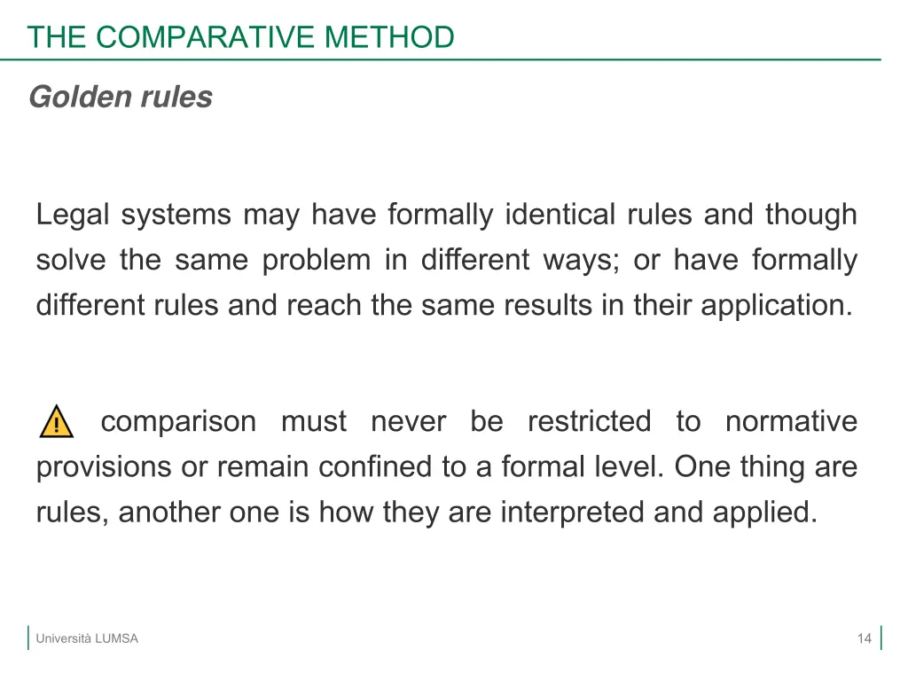 the comparative method 3