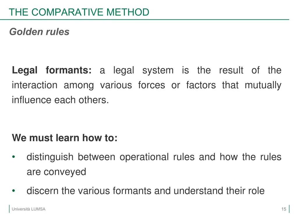 the comparative method 4