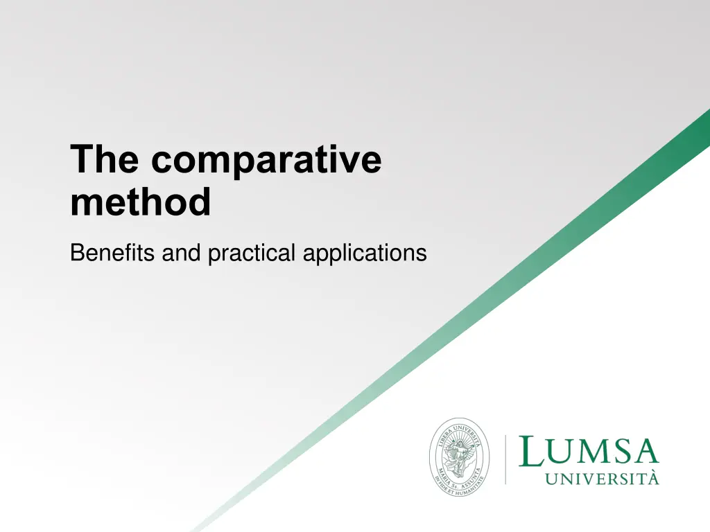 the comparative method 5