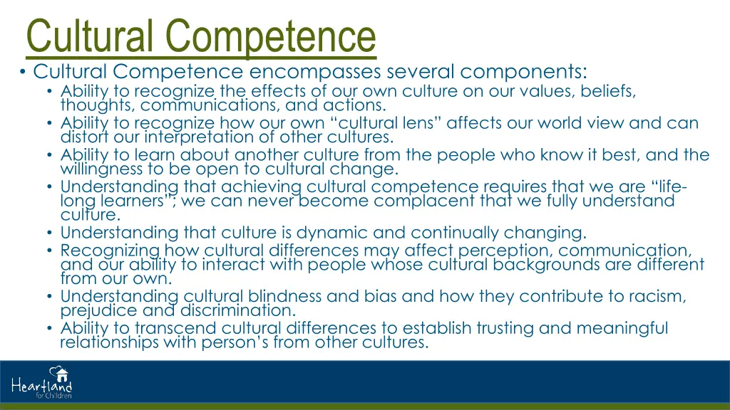 cultural competence cultural competence