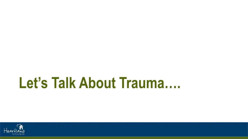 let s talk about trauma