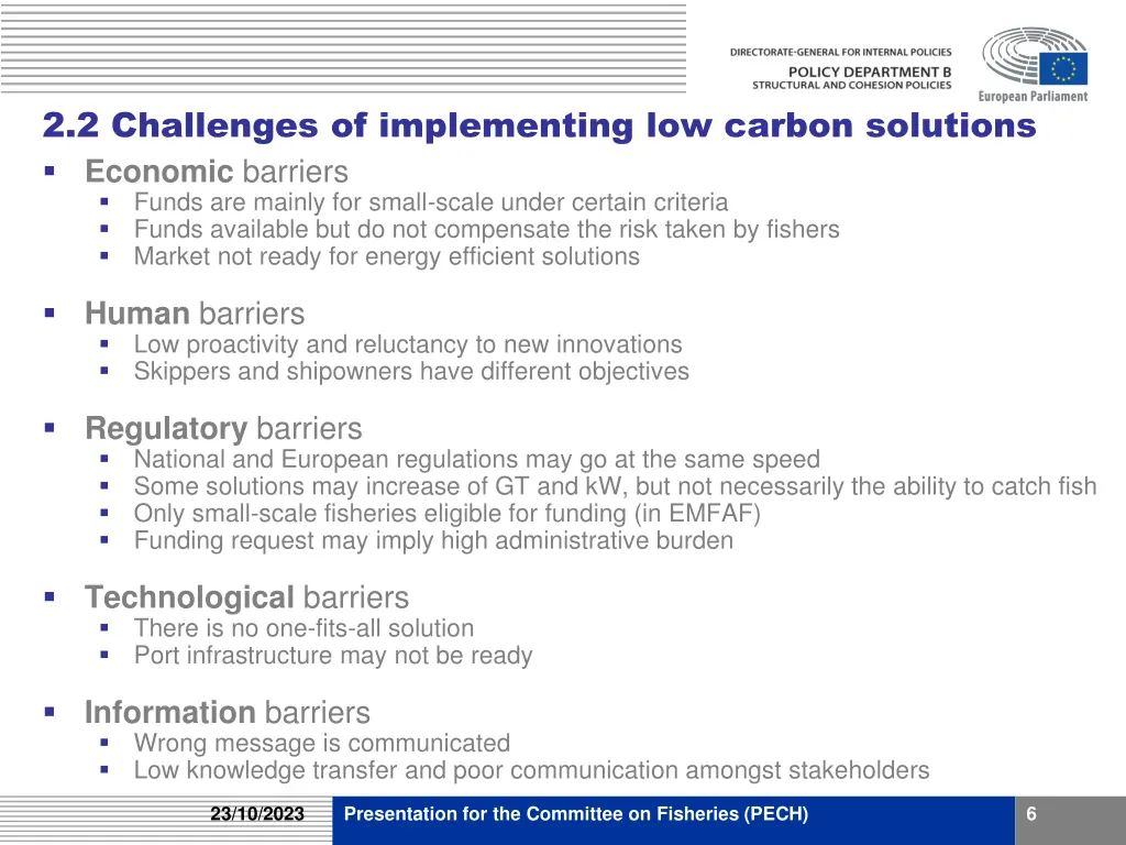 2 2 challenges of implementing low carbon