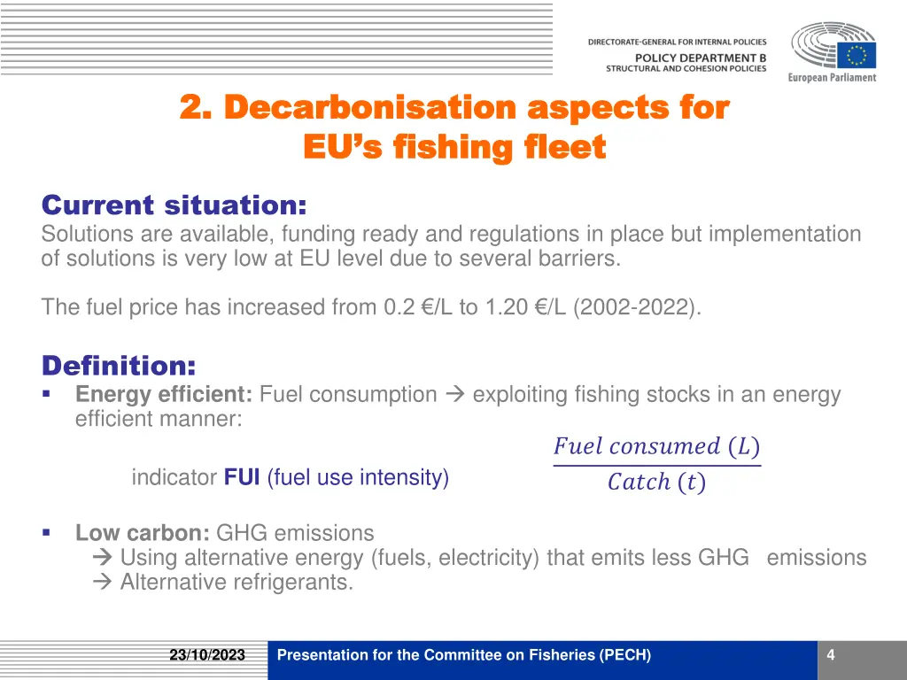 2 2 decarbonisation aspects for decarbonisation