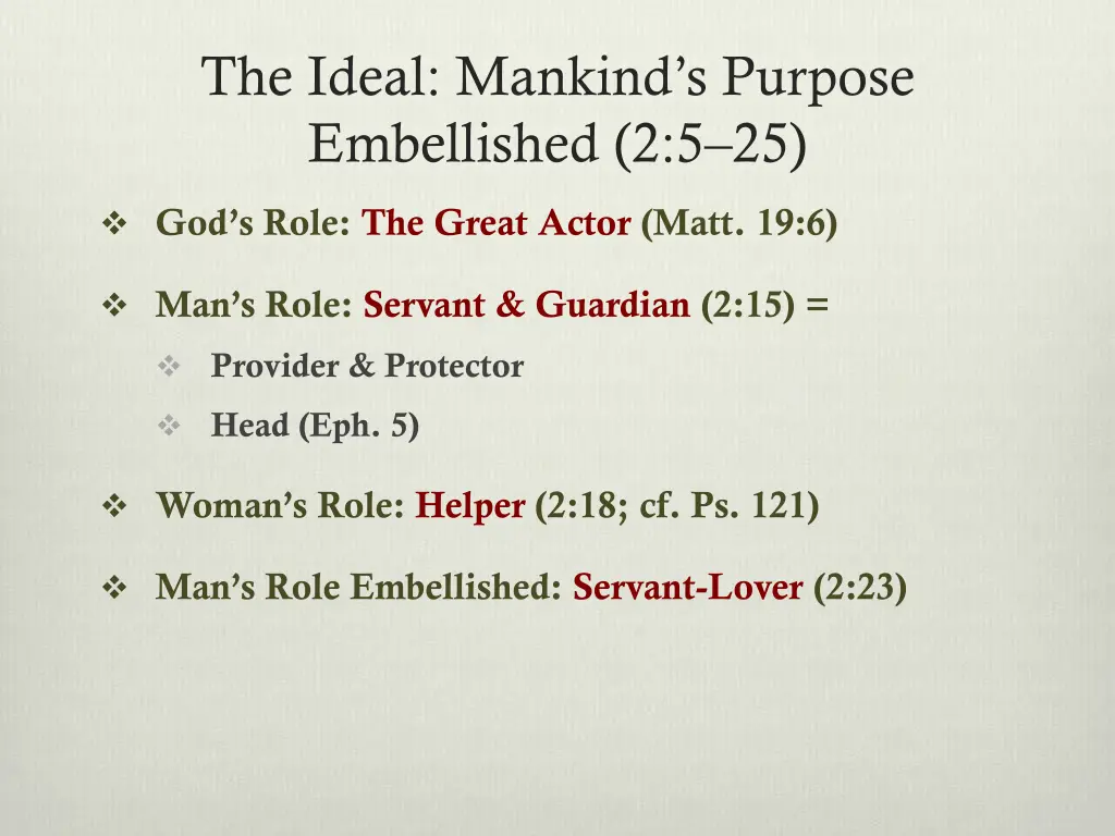 the ideal mankind s purpose embellished 2 5 25 3