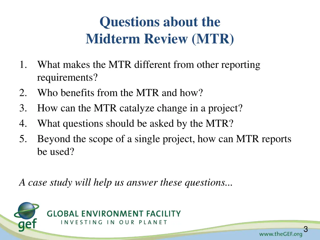 questions about the midterm review mtr