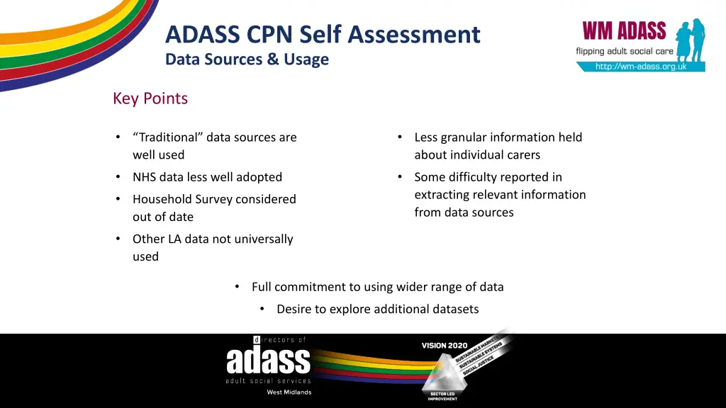 adass cpn self assessment data sources usage