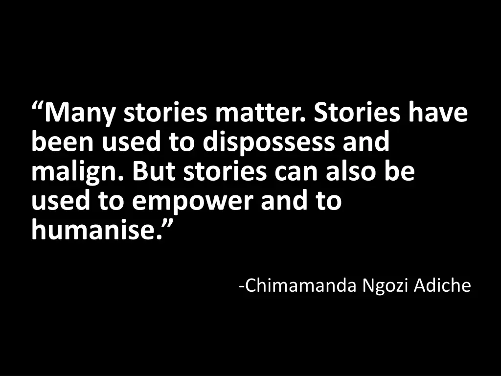 many stories matter stories have been used