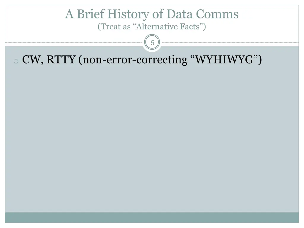 a brief history of data comms treat 1