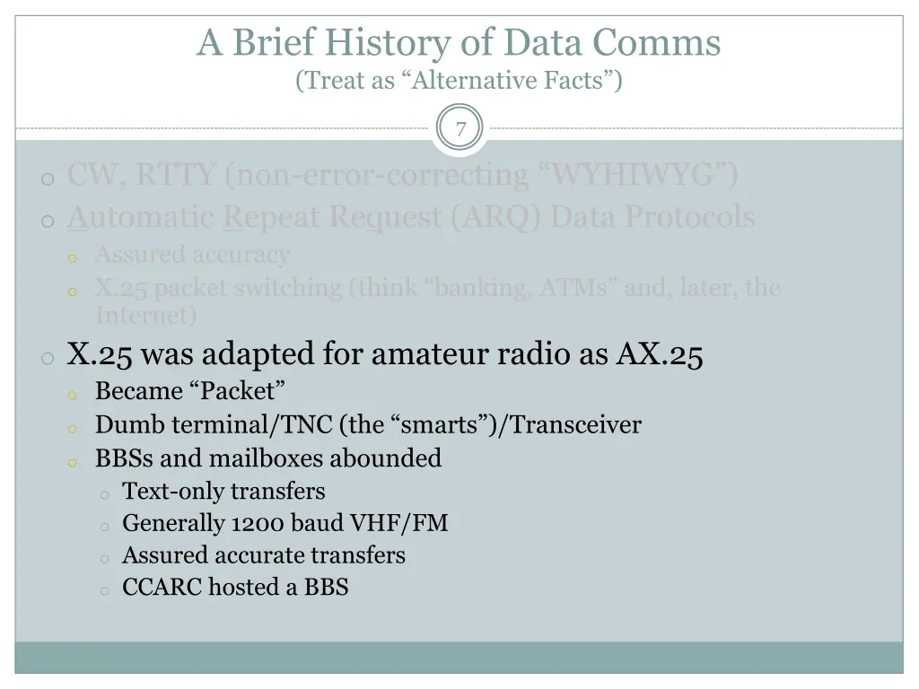 a brief history of data comms treat 3