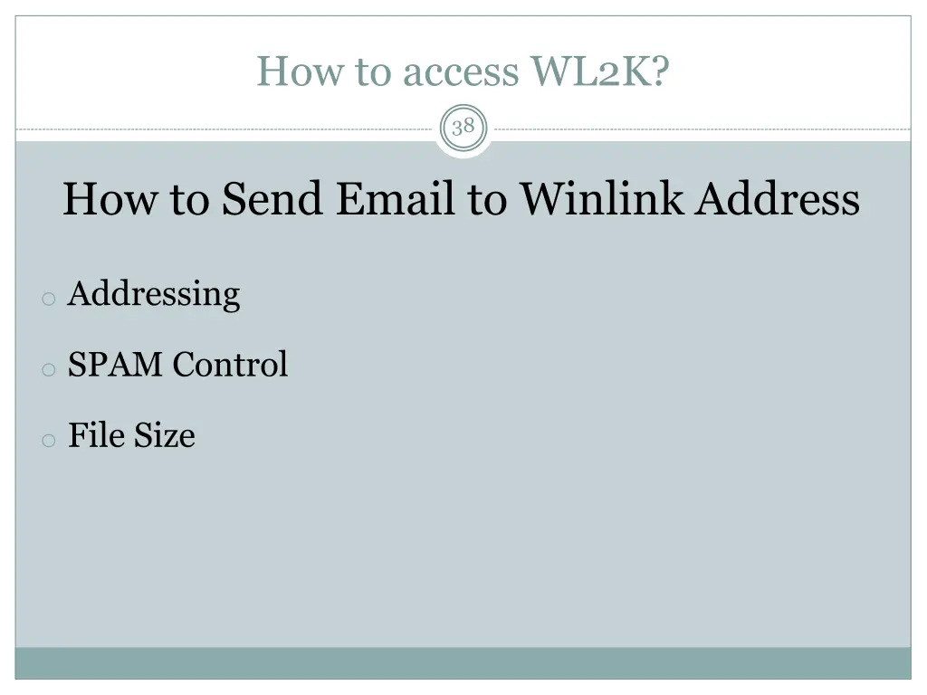 how to access wl2k 5