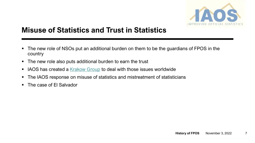 misuse of statistics and trust in statistics