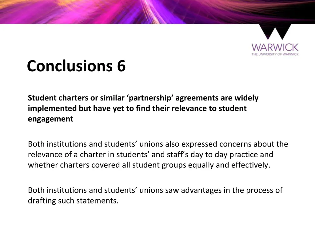 conclusions 6