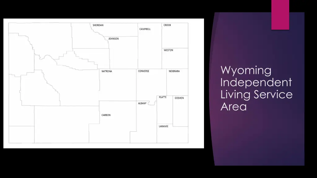 wyoming independent living service area