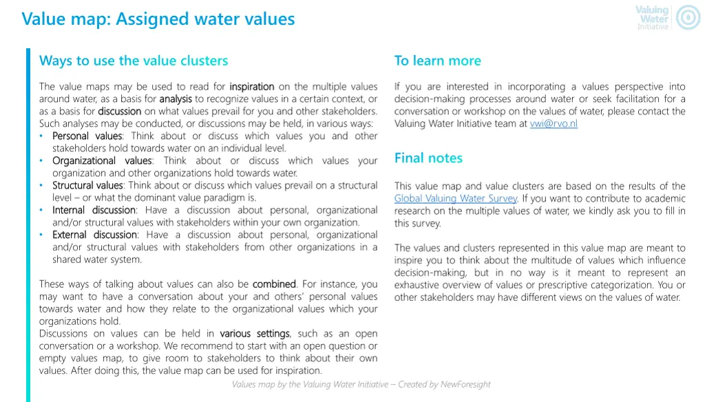 value map assigned water values 3