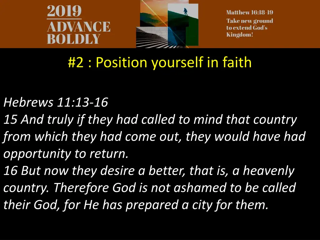 2 position yourself in faith 3