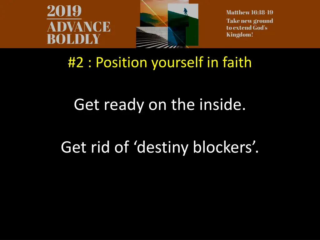 2 position yourself in faith