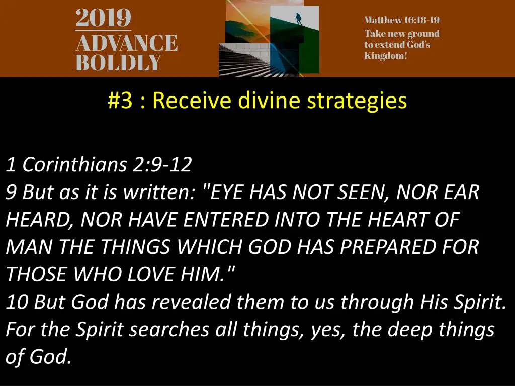 3 receive divine strategies