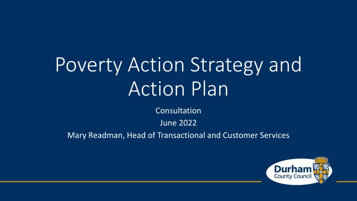 poverty action strategy and action plan