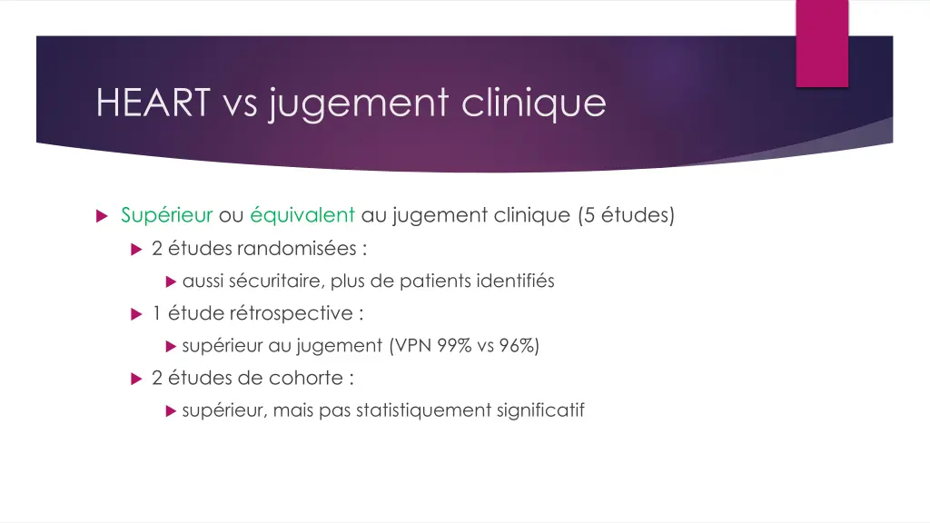 heart vs jugement clinique