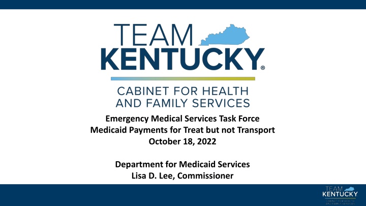 emergency medical services task force medicaid