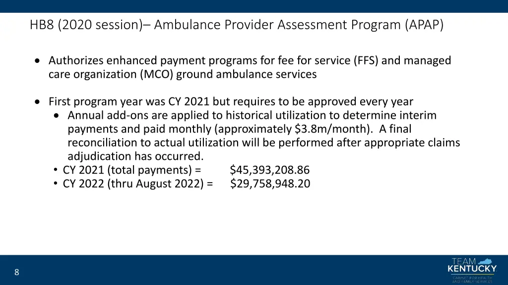 hb8 2020 session ambulance provider assessment 1