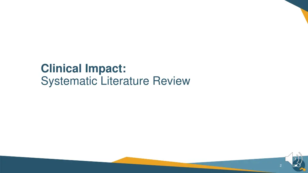 clinical impact systematic literature review