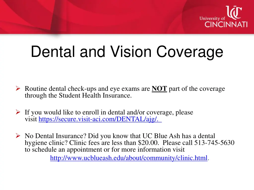 dental and vision coverage