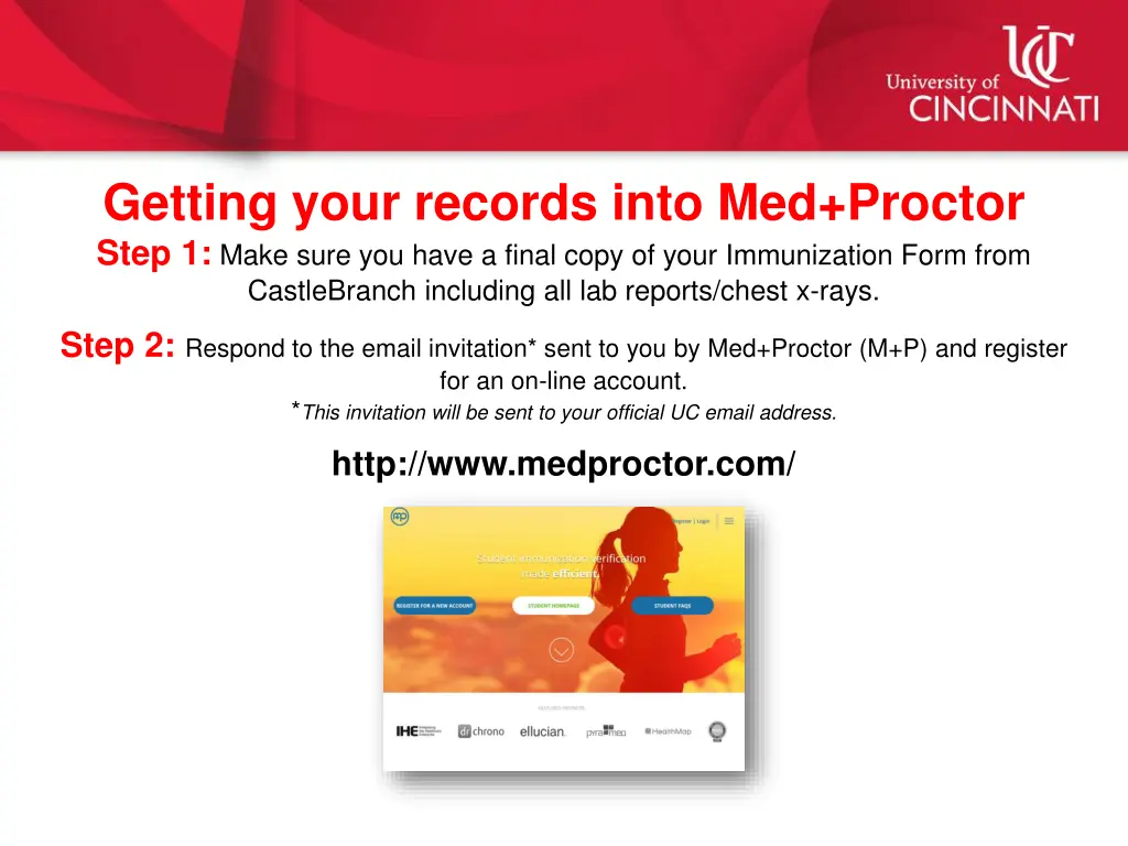 getting your records into med proctor step 1 make