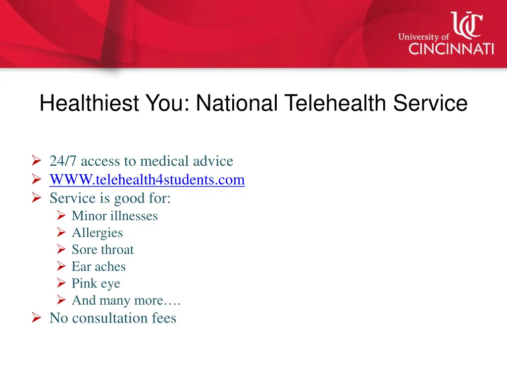 healthiest you national telehealth service