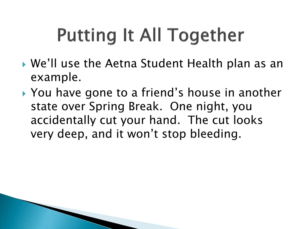 we ll use the aetna student health plan