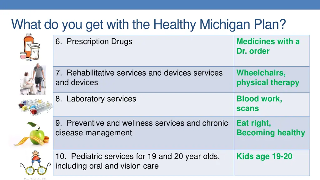 what do you get with the healthy michigan plan 1