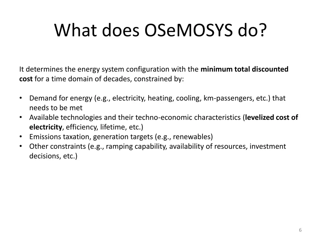 what does osemosys do