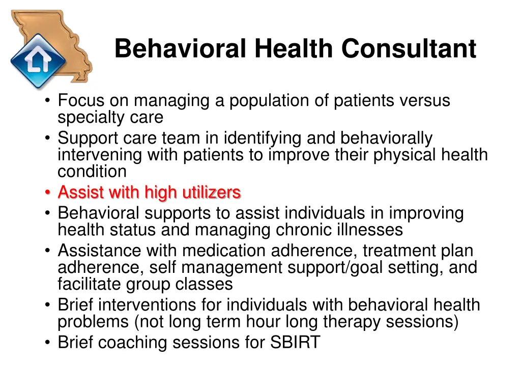 behavioral health consultant