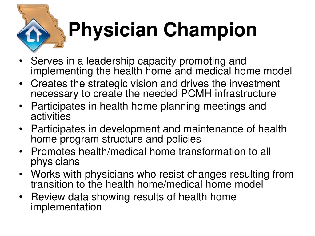 physician champion