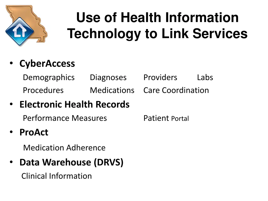 use of health information technology to link