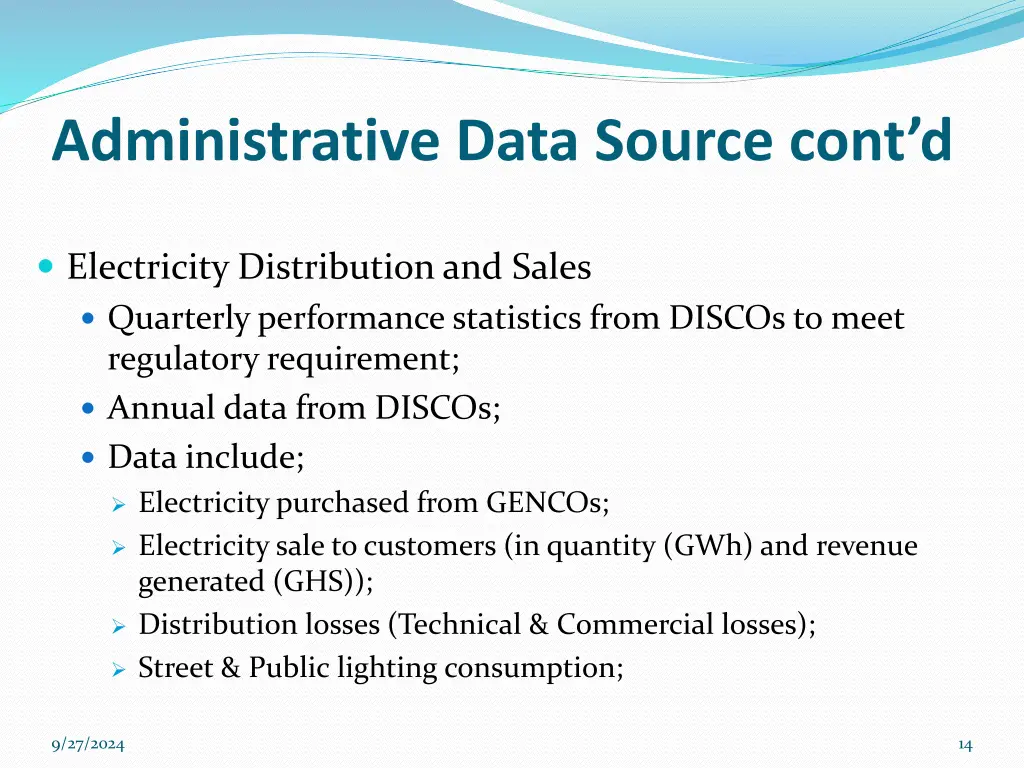 administrative data source cont d