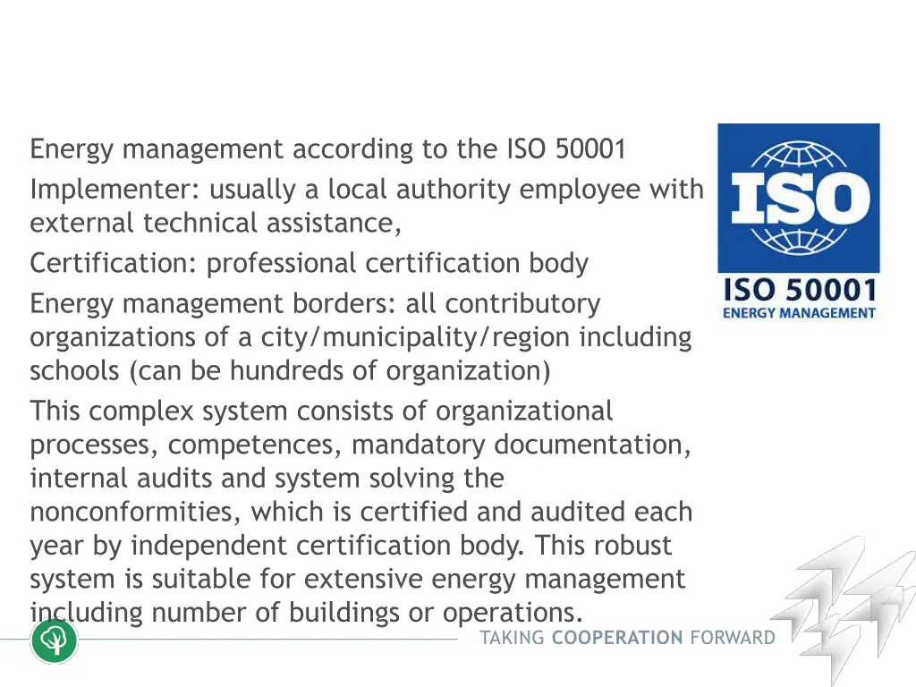 energy management according to the iso 50001