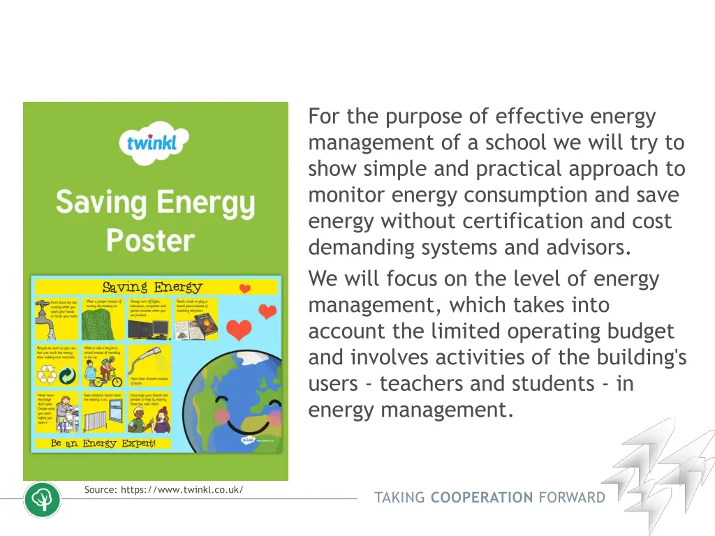 for the purpose of effective energy management