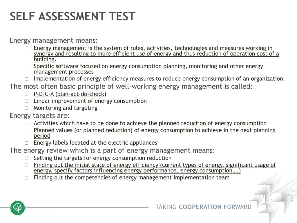 self assessment test