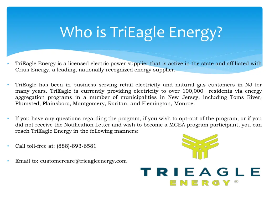 who is trieagle energy