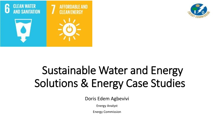 sustainable water and energy sustainable water