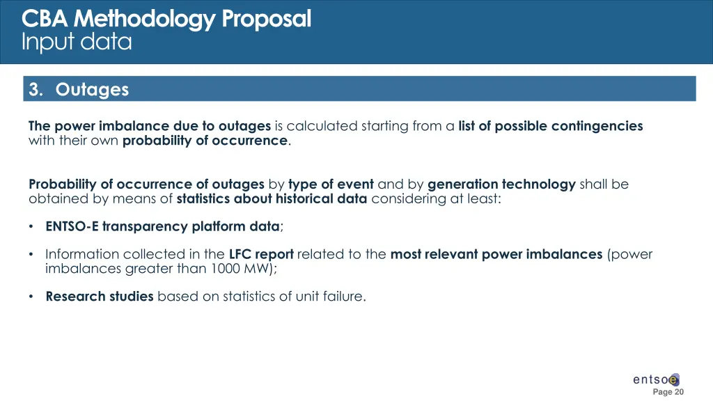 cba methodology proposal input data 5