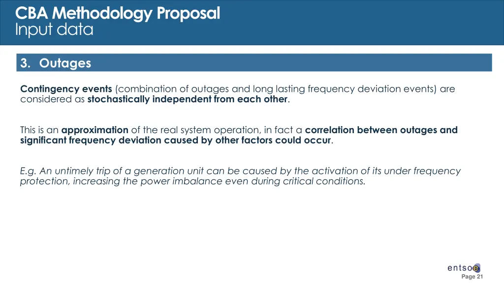 cba methodology proposal input data 6